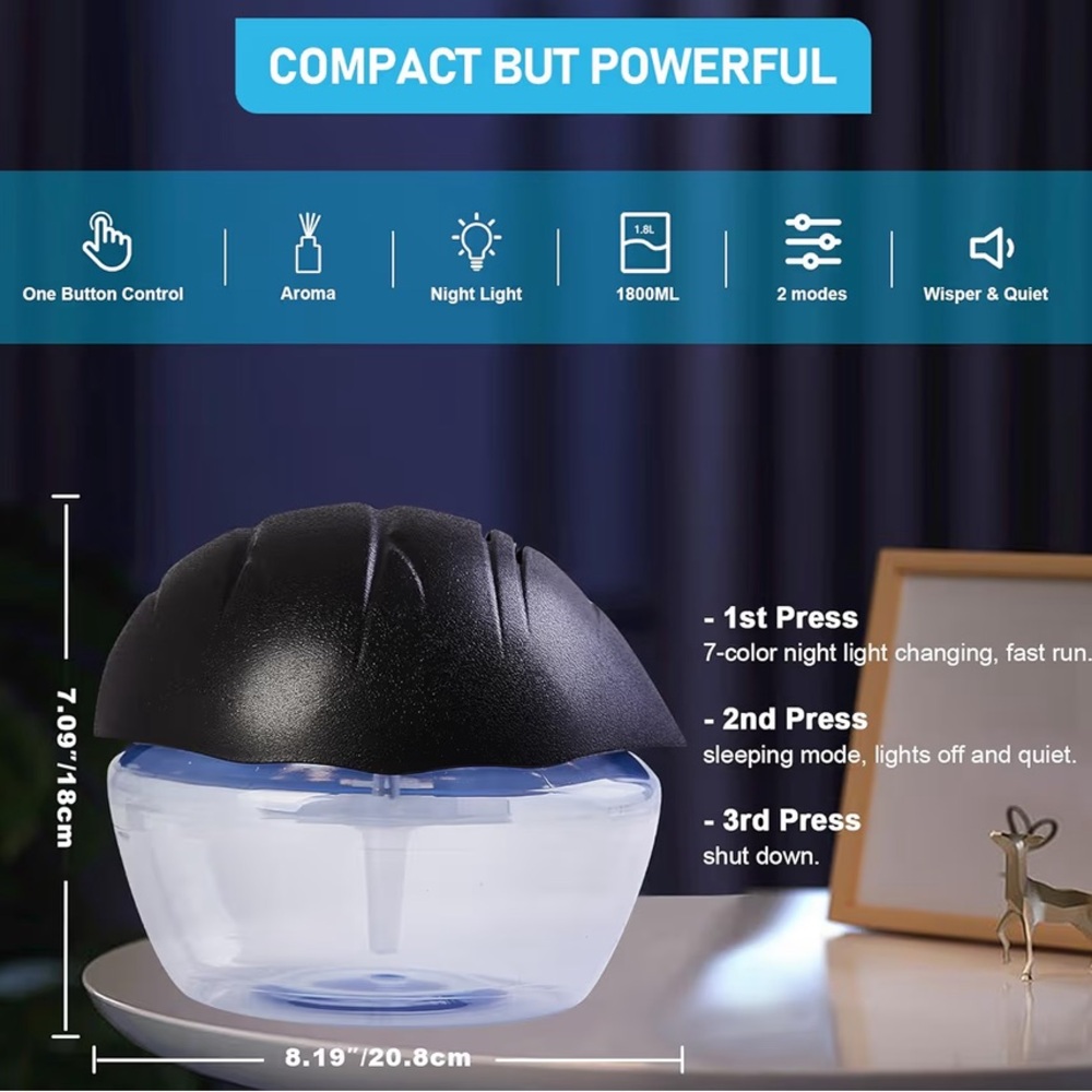 Air Purification & Humidifer-Hydro Purification Technology-5 Fragrances Included - Picture 5 of 16